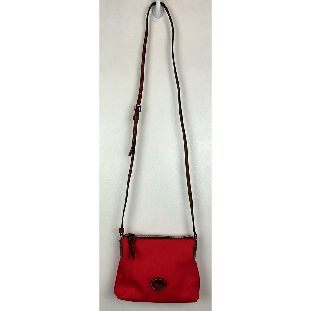 Dooney & Bourke Nylon Crossbody Purse Red Loud Luxury Statement